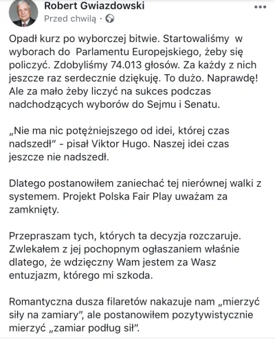 Cierniostwor - #gwiazdowski potwierdził że to koniec :( #polityka #polskafairplay