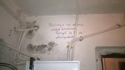 m.....l - Taki tam, 20-paro letni napis w piwnicach 34 letniego bloku.

#gimbynieznaj...