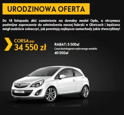 O.....9 - Ja wiem że brzydki i że #opel ale tylko 34k za nowy samochód z salonu? #sam...