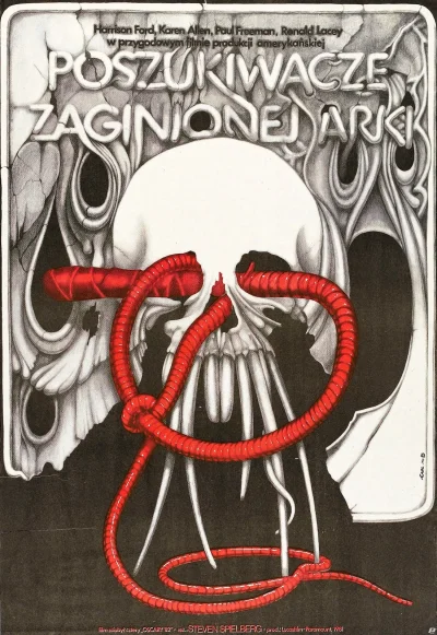 jadi - #plakat do filmu 'Poszukiwacze zaginionej arki'. Autor: Jakub Erol, 1983r.

...