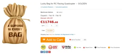 bsl - Niezły Lucky Bag for RC Racing Quadcopter - GOLDEN #gearbest 

https://www.ge...