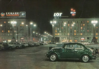 A.....7 - #Warszawa #70s #polska #foto Plac Konstytucji #neony