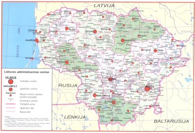 johanlaidoner - Litwa i jej sąsiedzi na mapie w języku litewskim (kliknąć aby powięks...