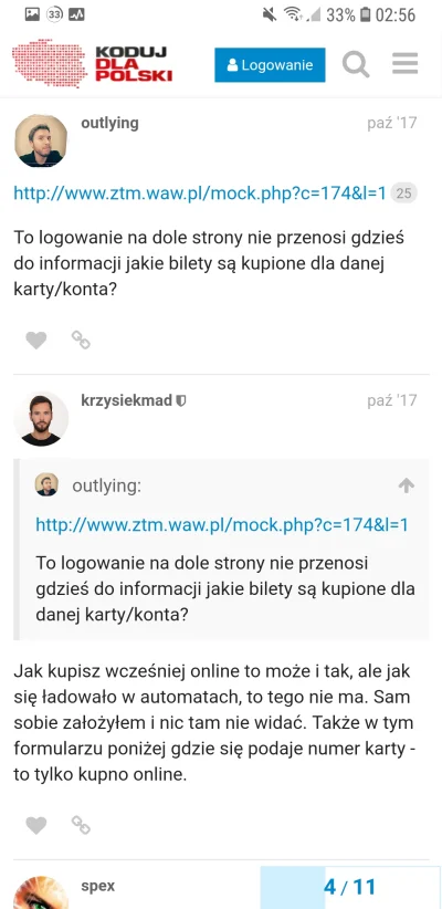 wigr - @temokkor: https://forum.kodujdlapolski.pl/t/bilet-miesieczny-aplikacja-androi...