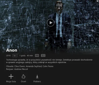 Par_Excellence - Dzisiejsza #nocnazmiana będzie wyjątkowa :--)))
#film #anon #netfli...