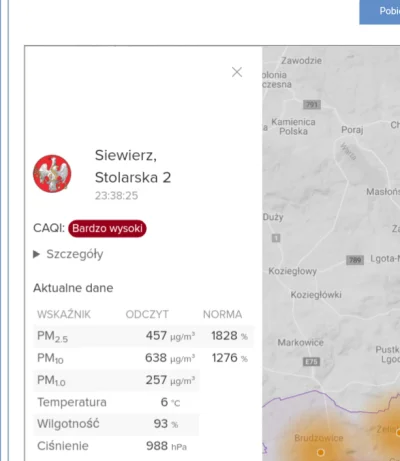 Venacava1995 - @Venacava1995: 1828% to jest k$#!@ jakiś dramat
#smog #siewierz