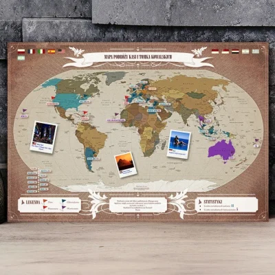 januszzczarnolasu - Od siebie dorzucam "Personalizowaną mapę podróży: świat."