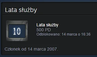 d.....e - Wczoraj stuknęło mi 10 lat profilu Steam. Czuje się staro... ʕ•ᴥ•ʔ 
#steam...