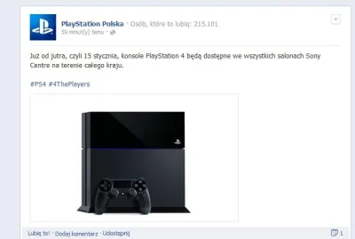 m.....i - Kto chce kupić PS4 musi szukać w salonach Sony. Jutro ma być jakiś konkretn...