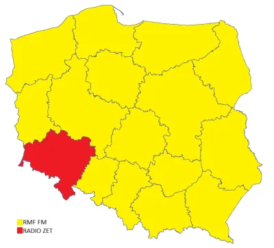 Mesmeryzowany - Najczęściej słuchane radio w danym województwie w trzecim kwartale 20...