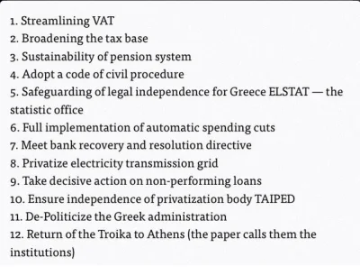 wstreczyciel - Zestaw warunków dla Grecji zawiera żądanie prywatyzacji sieci energety...