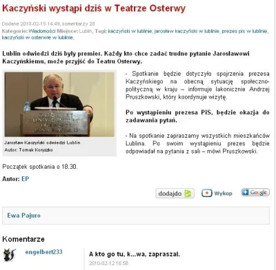 pawelyaho - News dnia, minionego dnia #kaczynski #lublin #teatr