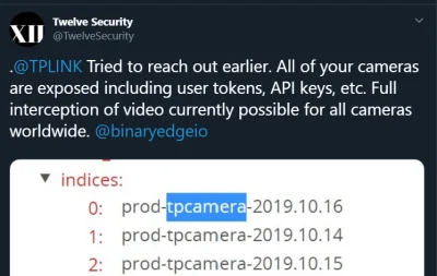 L.....m - #personofinterest w reallife, wszystkie kamery TPLINK można podsłuchiwać 
...