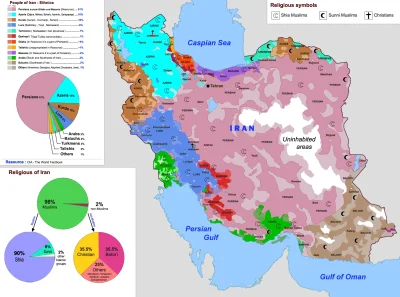 enforcer - Mapa etniczna Iranu.
#mapporn #bliskiwschod #iran