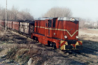 KapralWiaderny - Luty 2001. Lokomotywa Lxd2-352 z transportem węgla z kopalni Centrum...