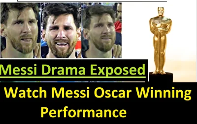 medykydem - Oscara za najlepszą grę aktorską otrzymuje w tym roku Lionel Messi! Gratu...