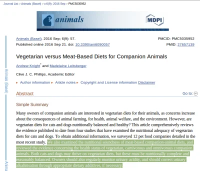 bioslawek - Odpowiednio dobrana dieta wegetariańska może być zdrowa dla kotów i psów ...