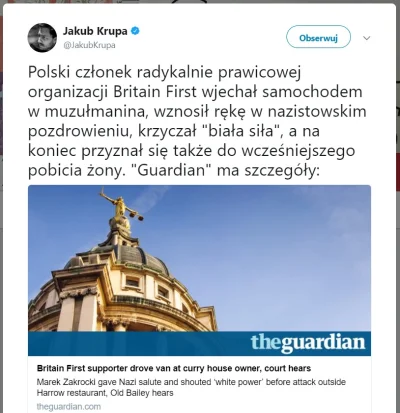 pk347 - Ale kumulacja, bardziej stereotypowego polskiego prawaka-patrioty w UK, ciezk...