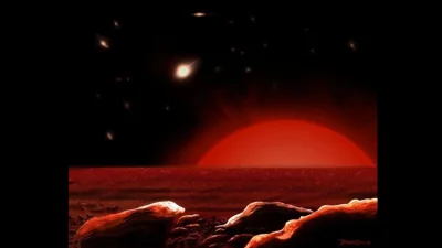 Gorti - Ilustracja wykonana przez NASA przedstawiająca nocne niebo na jednej z planet...