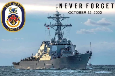 sln7h - USA wysyla niszczyciel USS Cole do Jemenu w celu patrolowania wyberzeza i och...