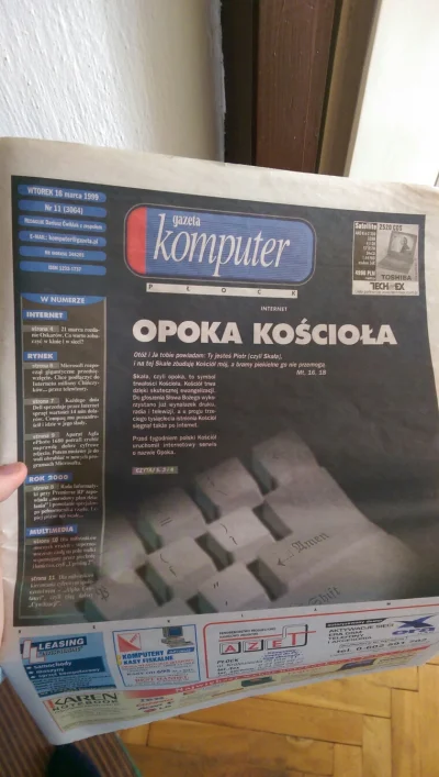 WujekRada - Mireczki! Znalazłem gazetę z 1999 traktującą o internecie, komputerach, g...