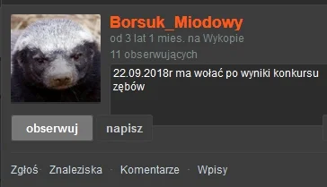 WilecSrylec - @Borsuk_Miodowy: wołaj