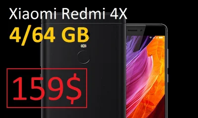 sebekss - Tylko 159$ za kultowy Xiaomi Redmi 4x 4/64GB
Świetna cena za najmocniejszą...