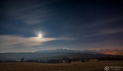 KamilZmc - Księżycowe niebo nad Tatrami Bielskimi.
Nikon D7200 + Samyang 10mm, Exif:...