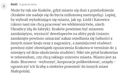 goferek - Jednak #krakow to stan umysłu. Ciekawe czy autor tego komentarza jest człon...
