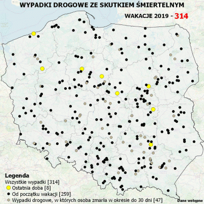 Birbirgo13 - MAPA WYPADKÓW DROGOWYCH ZE SKUTKIEM ŚMIERTELNYM - WAKACJE 2019

Bardzo d...