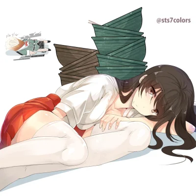 z.....s - #randomanimeshit #kantaicollection #akagi
#sts 
Jak się pojadło to trzeba...