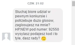 einz - #prawo #internet #facebook #dzieci #pytanie #policja

SMS o treści HP.NEW po...