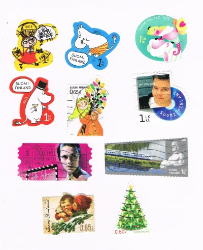 m.....3 - Ciekawostki ze świata. Różne kształty znaczków pocztowych.

Finlandia.



#...