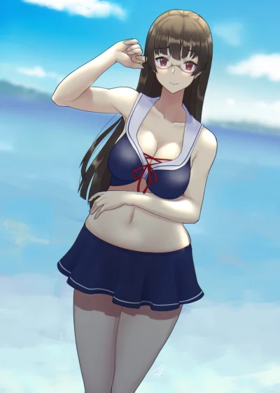 Morimasa - #randomanimeshit #kantaicollection #choukai #meganekko #redeyesalert #swim...