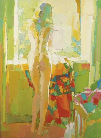 Hoverion - Nicola Simbari (1927-2012)
Nu a la fenêtre, 1967
#malarstwo #sztuka #est...