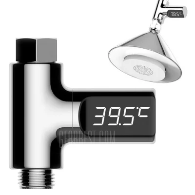 eternaljassie - LED Display Water Shower Thermometer - SILVER w dobrej cenie. Teraz t...