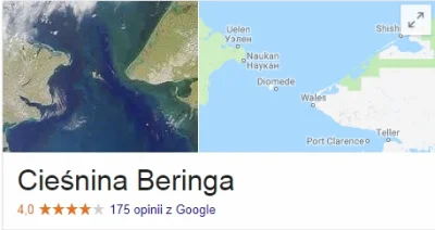 Reepo - Czaicie, że taka Cieśnina Beringa ma swoje recenzje na Google? xDDD Co tu oce...