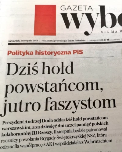 Cierniostwor - Ktoś wreszcie powinien pozwać Wybiorczą za nazywanie Brygady Świętokrz...