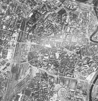 k.....a - Poznań z lotu ptaka. Zdjęcie satelitarne amerykańskiego wywiadu z lat 60-ty...
