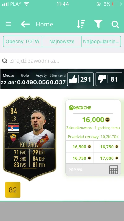 TenTypSeba - #fut #fifa20

Czy ta karta pójdzie do góry ? Chociaż do 25k?