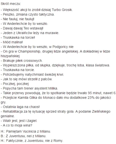 KrzysieQ_ - Zbiór najlepszych komentarzy Hajta z dzisiejszego meczu. #mecz #pilkanozn...