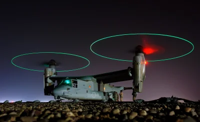 myrmekochoria - V-22 Osprey tankowany przed misją w Iraku. Artykuły o efekcie Kopp-Et...