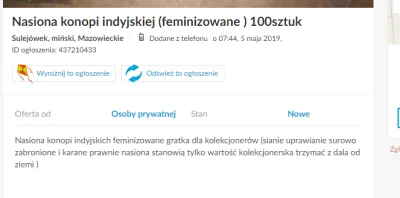 niewiemchyba - panie władzo, ja tylko hehe tak dla ozdoby te nasionka xD

#olx #heh...