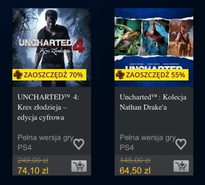 L3stko - Murki nie grałem jeszcze w Uncharted. Widzę że zarówno kolekcja jak i czwórk...