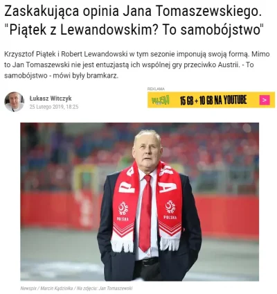 sinusik - Tomaszewski deprecjonuje gola, którego Piątek wbił Portugalczykom. - Piłka ...