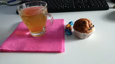 WuDwaKa - Herbata, muffinka i leci ten czas... 
SPOILER

#herbata #muffinki #pracbaza