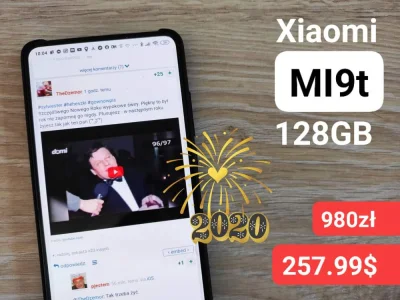 sebekss - W Nowy Rok z nowym telefonem ( ͡° ͜ʖ ͡°)
Tylko 257.99$ (980zł) za Xiaomi M...