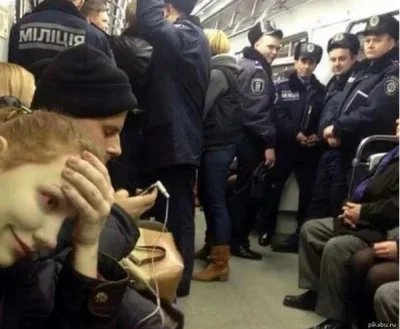 4.....i - Kiedy siedzisz spizgany w metrze i wchodzi patrol policji xD
#wykopjointcl...