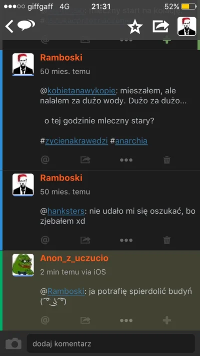 Ramboski - #!$%@? mi odpisał po 50 miesiącach. #gownowpis @Anonzuczucio: