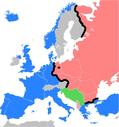 tabok - W ramach ciekawostki załączam granicę Żelaznej Kurtyny